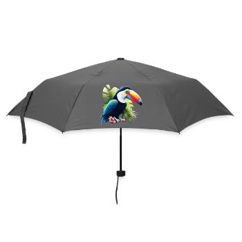 Tukan Naturliebhaber - Regenschirm (klein) - Grau - Vorne
