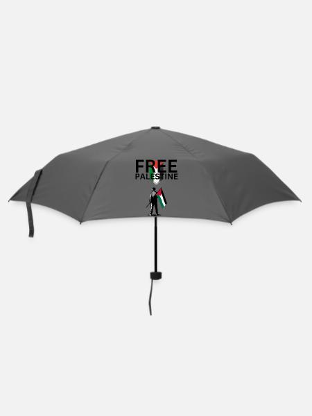 Free Palestine - Regenschirm (klein) - Grau