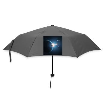 Mystische Mondphasen - Regenschirm (klein) - Grau - Vorne