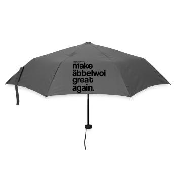 make äbbelwoi great again - Regenschirm (klein) - Grau - Vorne
