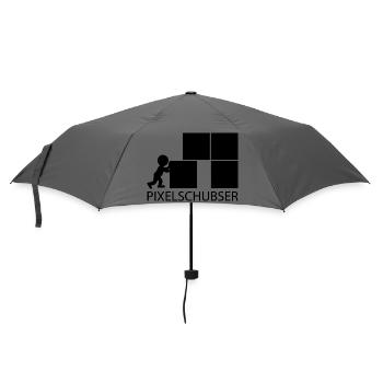 Pixelschubser und stolz darauf! - Regenschirm (klein) - Grau - Vorne