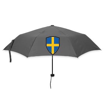 SWEDEN FLAG SHIELD - Umbrella (small) - grey - Front