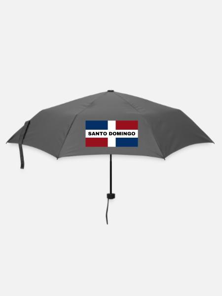 Santo Domingo City in Dominican Republic Flag - Umbrella (small) - grey