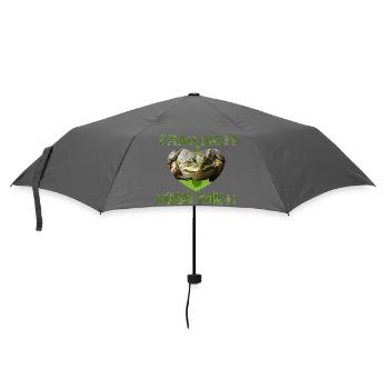 küss mich Frosch verzaubert - Regenschirm (klein) - Grau - Vorne