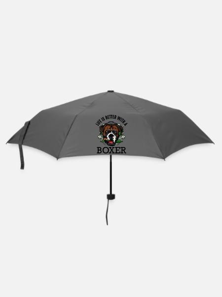 Boxer - Regenschirm (klein) - Grau