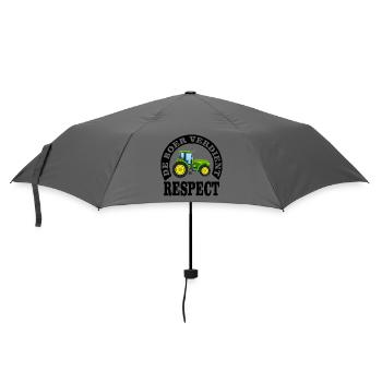 Landwirte verdienen Respekt - Regenschirm (klein) - Grau - Vorne