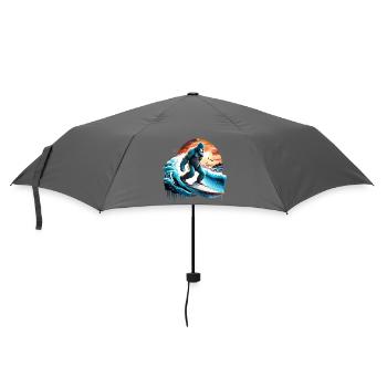 Big Foot Surfen - Regenschirm (klein) - Grau - Vorne