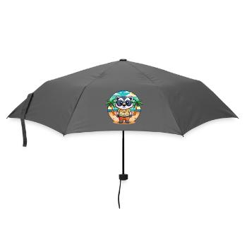 Badger Lustige Cartoon Sommer Strand Sonnenbrille - Regenschirm (klein) - Grau - Vorne