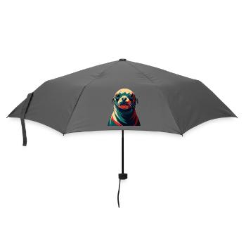 phoque dessin animé personnage animal de compagnie coloré - Parapluie standard - bruyère - Devant
