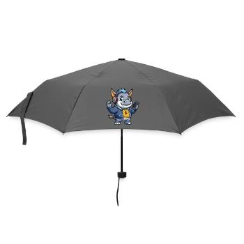 Rhino Funny Cartoon Character Musique de casque - Parapluie standard - bruyère - Devant