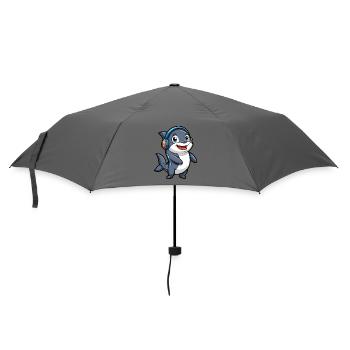 Orca Funny Cartoon Character Musique de casque - Parapluie standard - bruyère - Devant