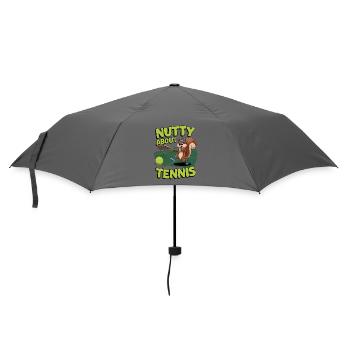 Nutty About Tennis - Umbrella (small) - grey - Front