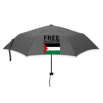 Free palestine flag | Gaza - Regenschirm (klein) - Grau - Vorne