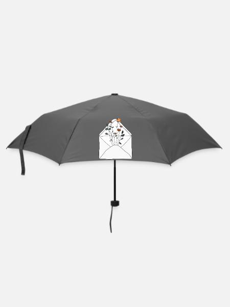 Blumengrüße² - Regenschirm (klein) - Grau