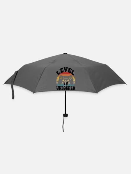 16 Birthday gift Funny 16th birthday Present - Regenschirm (klein) - Grau