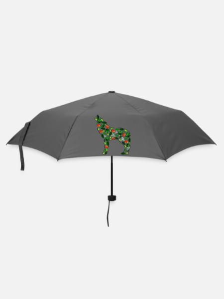 Blattwolf - Regenschirm (klein) - Grau