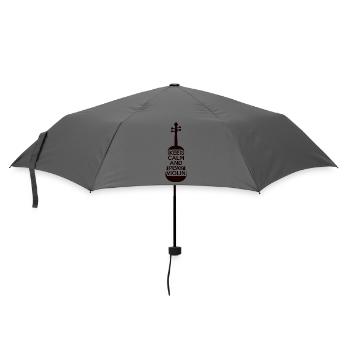 Violine Violinist Geige - Regenschirm (klein) - Grau - Vorne