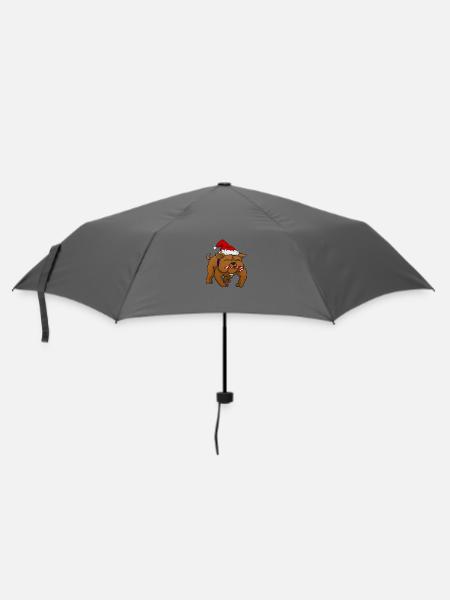 Bulldog - Regenschirm (klein) - Grau