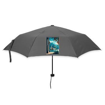 Locarno Schweiz Vintage Reiseposter Souvenir - Regenschirm (klein) - Grau - Vorne