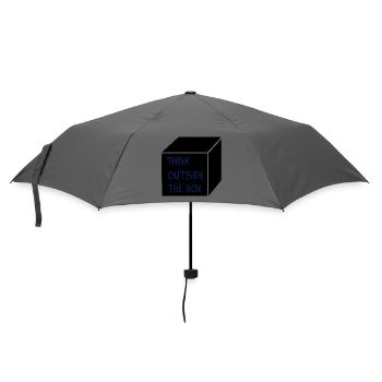 Think outside the box - Regenschirm (klein) - Grau - Vorne