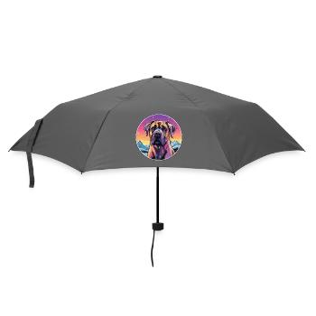 Perro de Presa Canario Hunderasse Cartoon Kawaii Wa - Regenschirm (klein) - Grau - Vorne