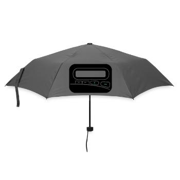 Melder Pager zum selbst gestalten - Regenschirm (klein) - Grau - Vorne