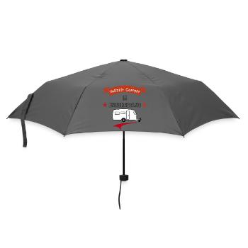 vollzeit camper im unruhestand - Regenschirm (klein) - Grau - Vorne