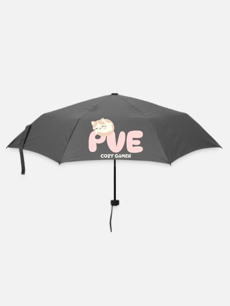 PVE Cozy Gaming Schlafkatze - Regenschirm (klein) - Grau