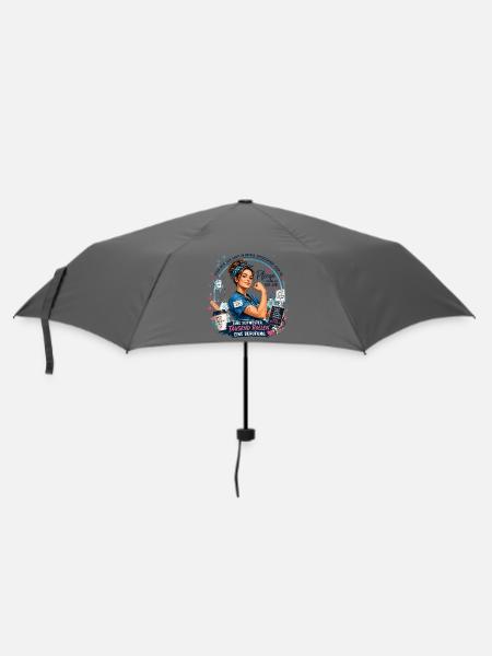 SchwesterPower: Tausend Rollen Berufung - Regenschirm (klein) - Grau