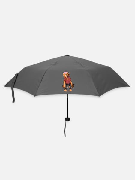 Kaffee-Zombie – Barista Siebträger Espresso Zombie - Regenschirm (klein) - Grau