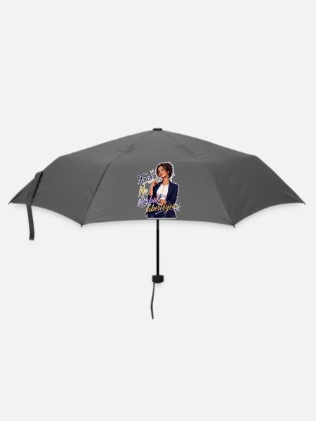 Frech? Ne Verbal Überlegen - Regenschirm (klein) - Grau