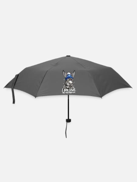 Grantige Weihnacht - Regenschirm (klein) - Grau