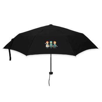 Wachsamer Anästhesist Aufwachraum - Regenschirm (klein) - Schwarz - Vorne