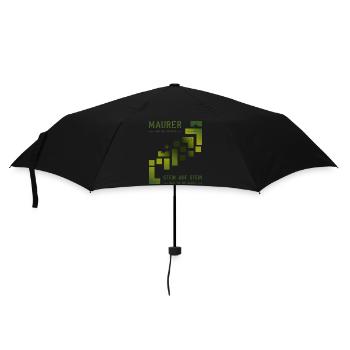 Maurer Hochbau Steinmetz - Regenschirm (klein) - Schwarz - Vorne