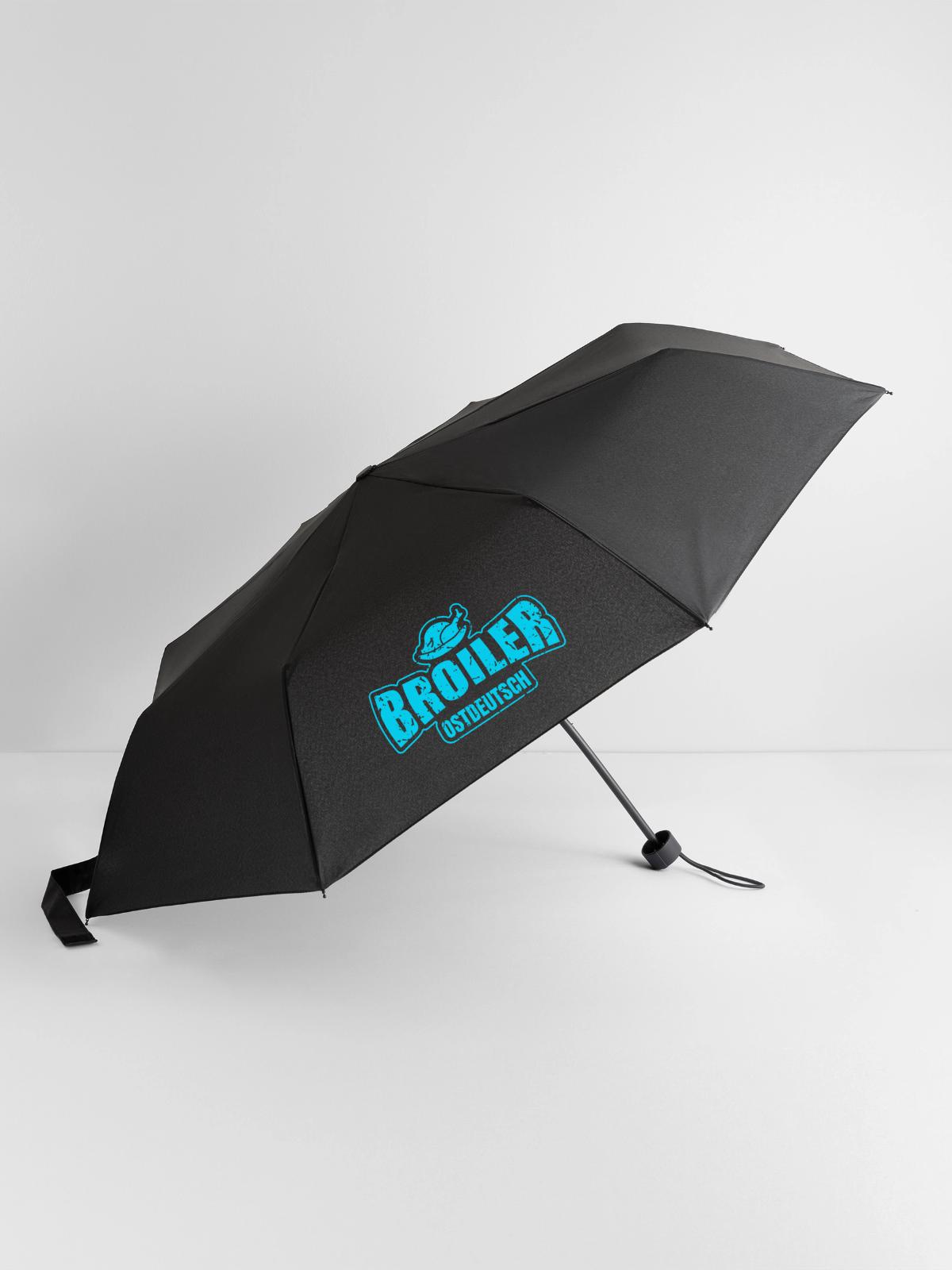 Broiler Ostdeutsch - Regenschirm (klein) - Schwarz - Vorne