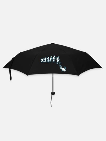 Taucher Evolution - Regenschirm (klein) - Schwarz