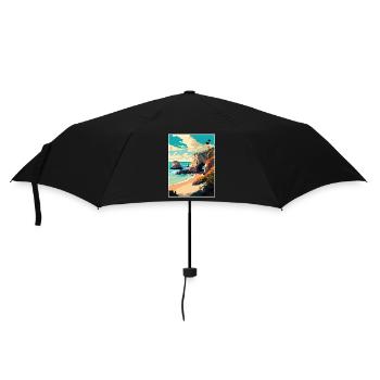 El Matador California Cali Vintage Reiseposter - Regenschirm (klein) - Schwarz - Vorne