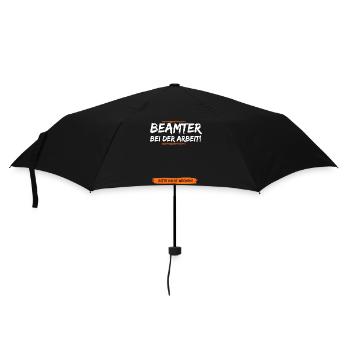 Der Schlafende Beamte - Regenschirm (klein) - Schwarz - Vorne