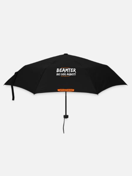 Der Schlafende Beamte - Regenschirm (klein) - Schwarz