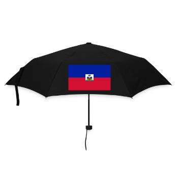 Haiti - Regenschirm (klein) - Schwarz - Vorne