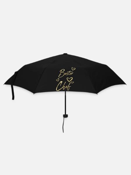 Bester Chef - Regenschirm (klein) - Schwarz