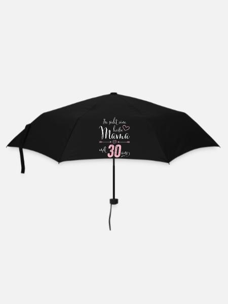 So sieht eine heiße Mama mit 30 Jahren aus - Regenschirm (klein) - Schwarz