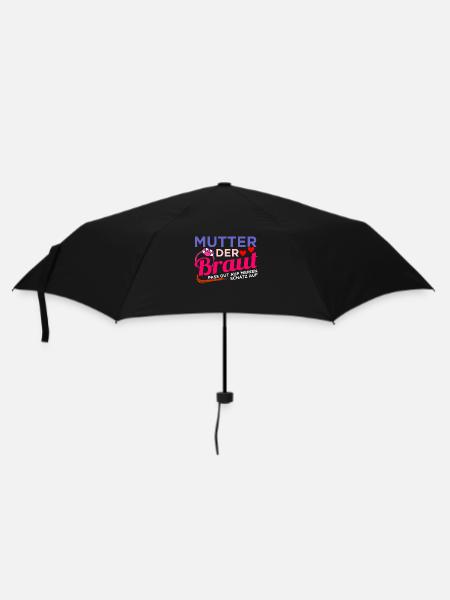 Brautmutter Hochzeit Heirat - Regenschirm (klein) - Schwarz