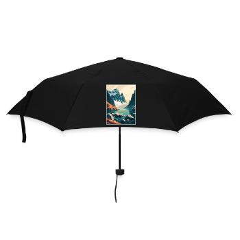 Bodo Norwegen Norwegischer Vestfjord Reiseposter - Regenschirm (klein) - Schwarz - Vorne