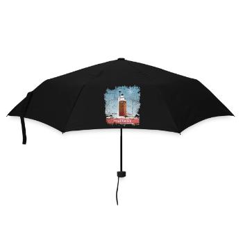 COLD STEAK Lighthouse Textilien und Geschenkartikel - Regenschirm (klein) - Schwarz - Vorne
