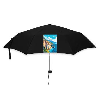 Amalfi Italy Vintage Travel Poster WPA Souvenir - Umbrella (small) - black - Front