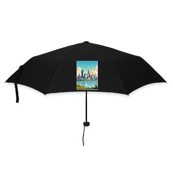 Montreal Montrealgift Kanada Vintage Reiseposter - Regenschirm (klein) - Schwarz - Vorne
