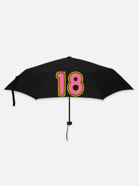 18. 18 ANS. 18e ANNIVERSAIRE - Parapluie standard - noir
