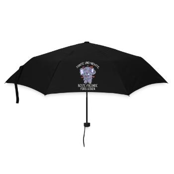 Tante und Nichte Bindung Beste Freunde Elefanten - Regenschirm (klein) - Schwarz - Vorne