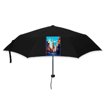 Louvain Belgique Affiche de voyage vintage Souvenir WPA - Parapluie standard - noir - Devant
